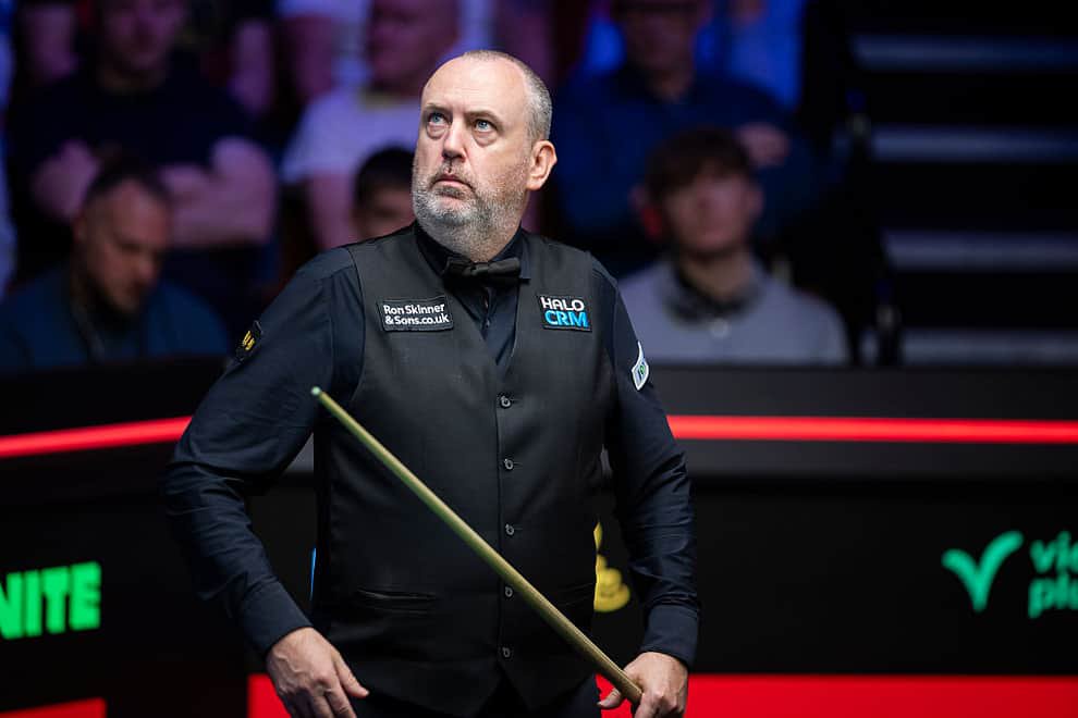 Mark Williams is hoping to bag a spot in the final today.