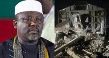 Did Rochas Okorocha’s Unity House Mansion Just Collapse In Abuja?