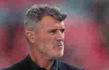 Roy Keane former Manchester United player & TV Commentator during the Emirates FA Cup Semi Final match between Coventry City and Manchester Uni...