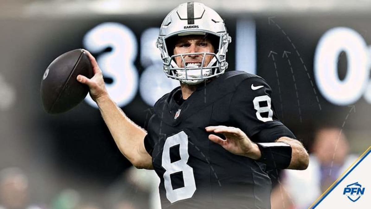 Las Vegas Raiders quarterback Kirk Cousins.