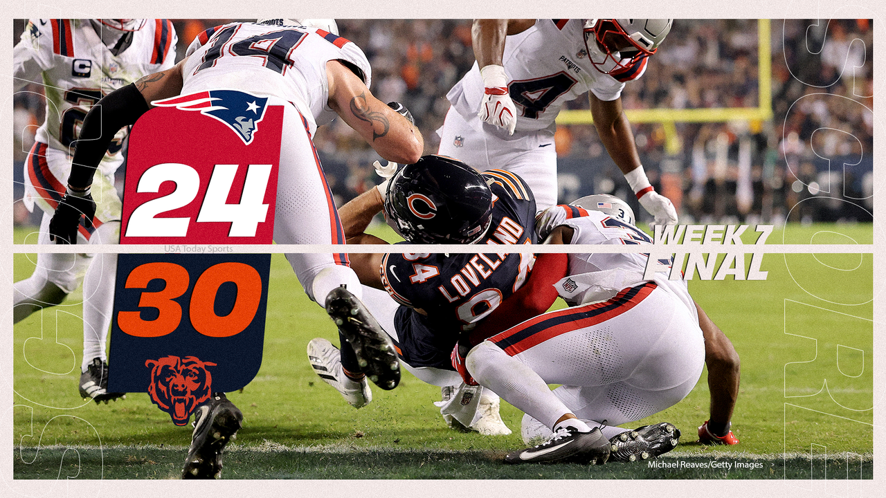 Chicago Bears 30, New England Patriots 24