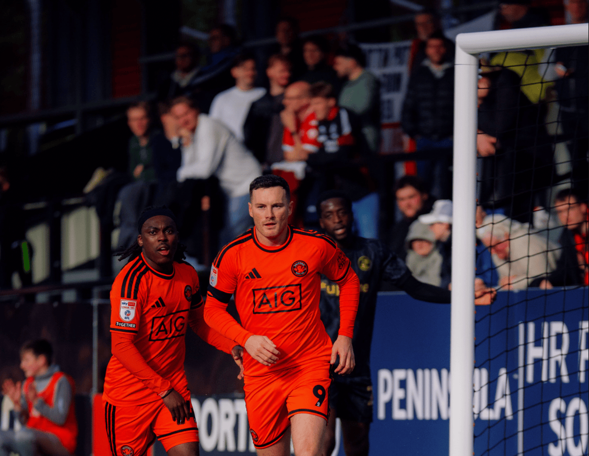 Langstaff Double beats Crawley Town (Credit Salford City)