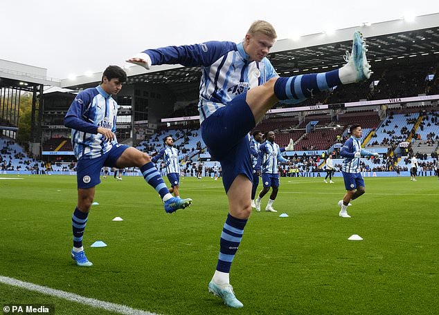 City players were subjected to boos and chants at Villa Park (Nick Potts/PA)
