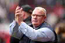 Steve Evans, Manager of Rotherham United, acknowledges the fans prior to the Sky Bet Championship match between Rotherham United and Birmingham Cit...