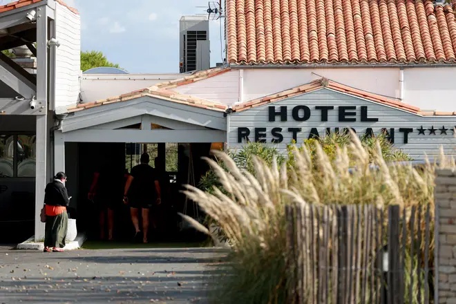 The Atalante Hotel, where Andrews died.