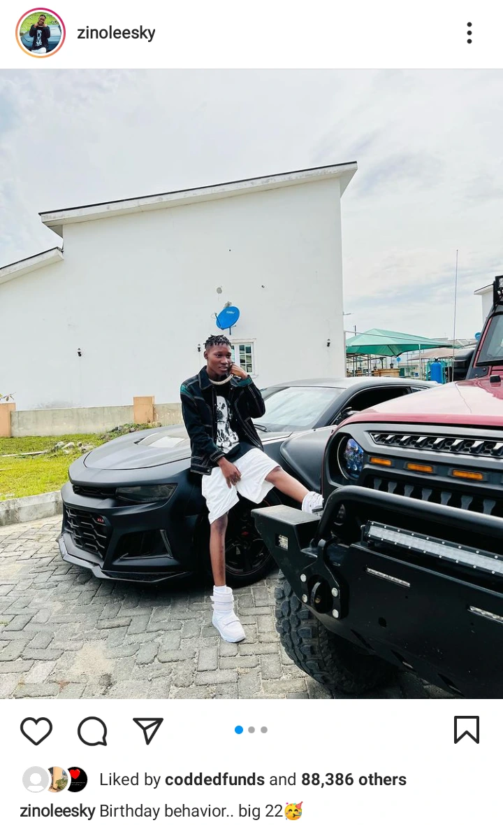 zinoleesky - Naira Marley, Zlatan & Others React As Zinoleesky Poses With Expensive Cars In Photos Online  439a1959e00d4e2a93fdc8401739fd52?quality=uhq&format=webp&resize=720