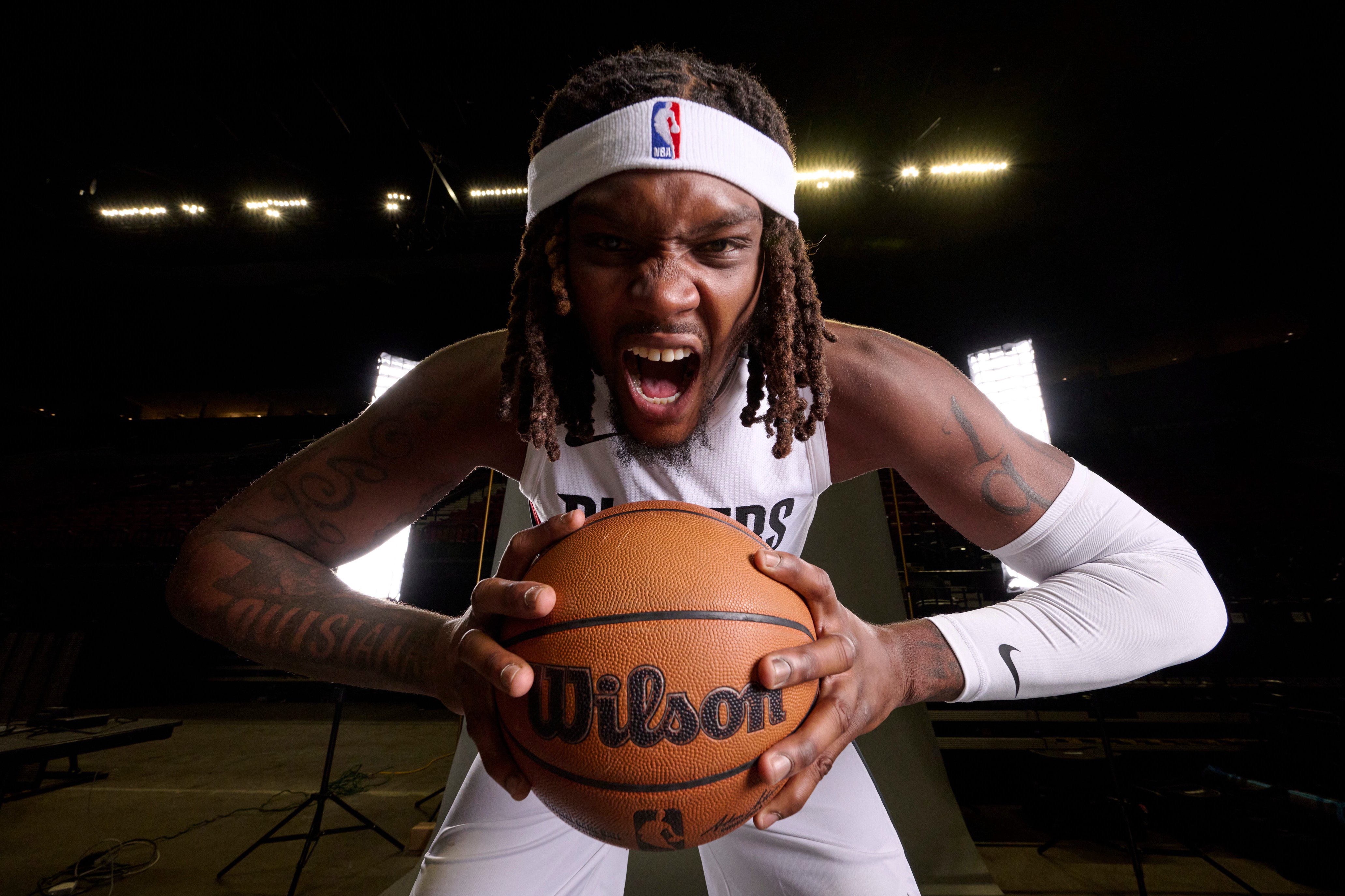 Sep 28, 2026; Portland, OR, USA; Portland Trail Blazers center Robert Williams III (35) during media day at the Moda Center. Mandatory Credit: Troy Wayrynen-Imagn Images