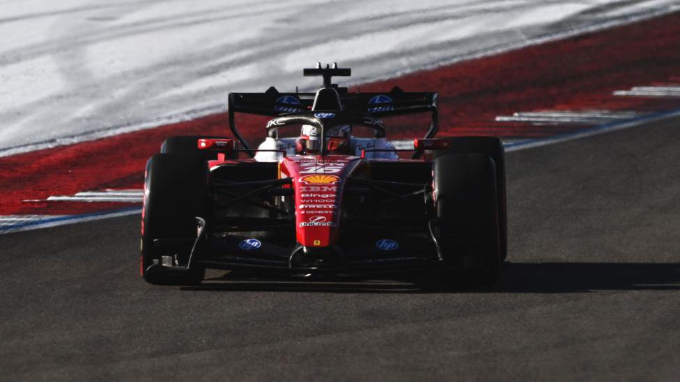 Ferrari's Charles Leclerc during US Grand Prix second practice