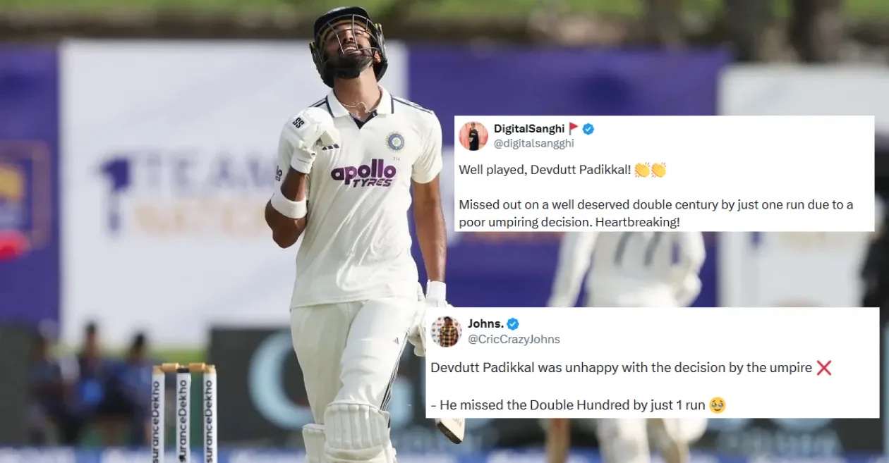 Fans express frustration as Devdutt Padikkal falls one run short of double century in India A vs New Zealand A 1st unofficial Test