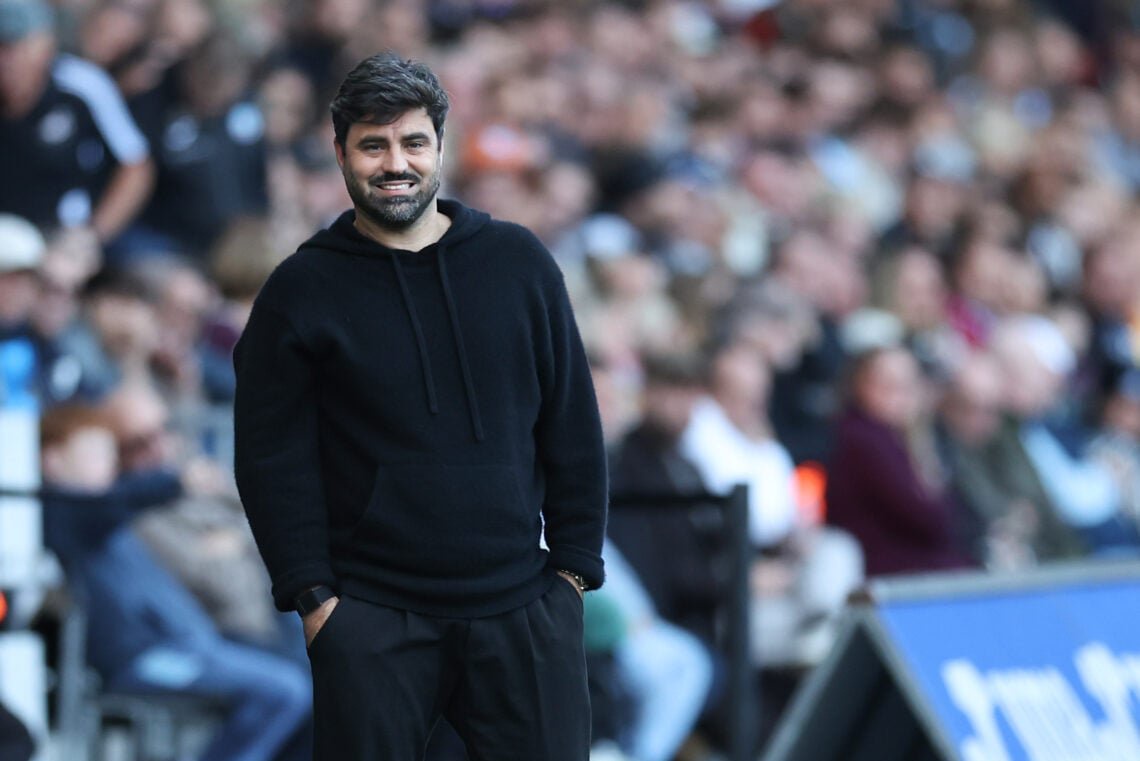 Swansea City manager Vitor Matos during the Sky Bet Championship 2026/27 match between Swansea City and West Ham United.