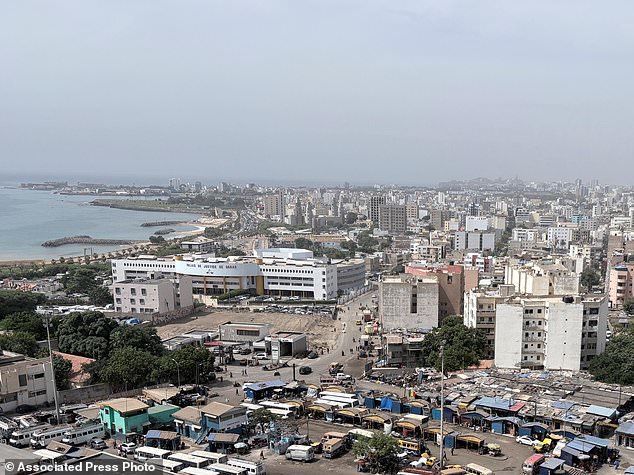 A view of the coast of Dakar, Senegal, Thursday, Oct. 29, 2026. (AP Photo/Chinedu Asadu) Photo taken with a smartphone.