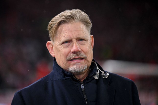 Mandatory Credit: Photo by Harry Langer/DeFodi Images/Shutterstock (17228499df) Peter Schmeichel Looks on during the UEFA Champions League 2026/2027 match between Bayern M?nchen and Arsenal at Fu?ball Arena M?nchen on October 21, 2026 in Munich, Germany. FC Bayern M?nchen v Arsenal FC - UEFA Champions League 2026/27 League Phase MD3, Fu?ball Arena M?nchen, Munich, Bavaria, Germany - 21 Oct 2026
