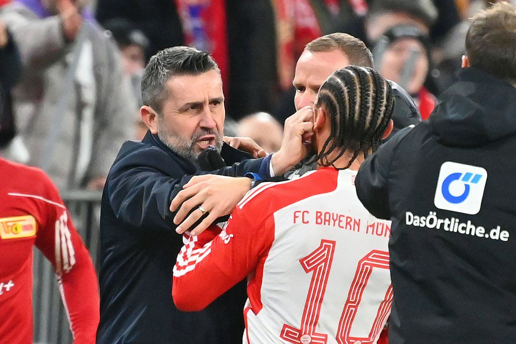 Bjelica-Blackout: Als Trainer des 1. FC Union Berlin brannten Nenad Bjelica gegen den FC Bayern und Leroy Sane die Sicherungen durch. 