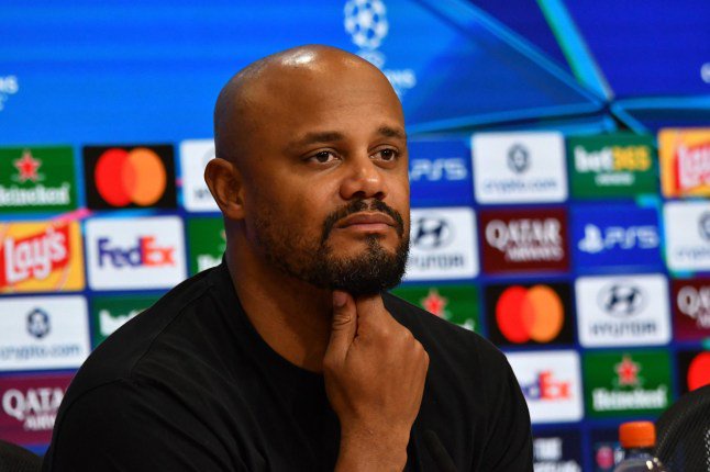 Mandatory Credit: Photo by Midori Ikenouchi/Hasan Bratic/DeFodi Images/Shutterstock (17229794j) 22.10.2026, Allianz Arena, M?nchen, Championsleague, FC Bayern M?nchen vs Arsenal FC. , im Bild. Trainer Vincent Kompany (M?nchen) Championsleague, FC Bayern M?nchen vs Arsenal FC, Allianz Arena, M?nchen, Bayern, Deutschland - 22 Oct 2026