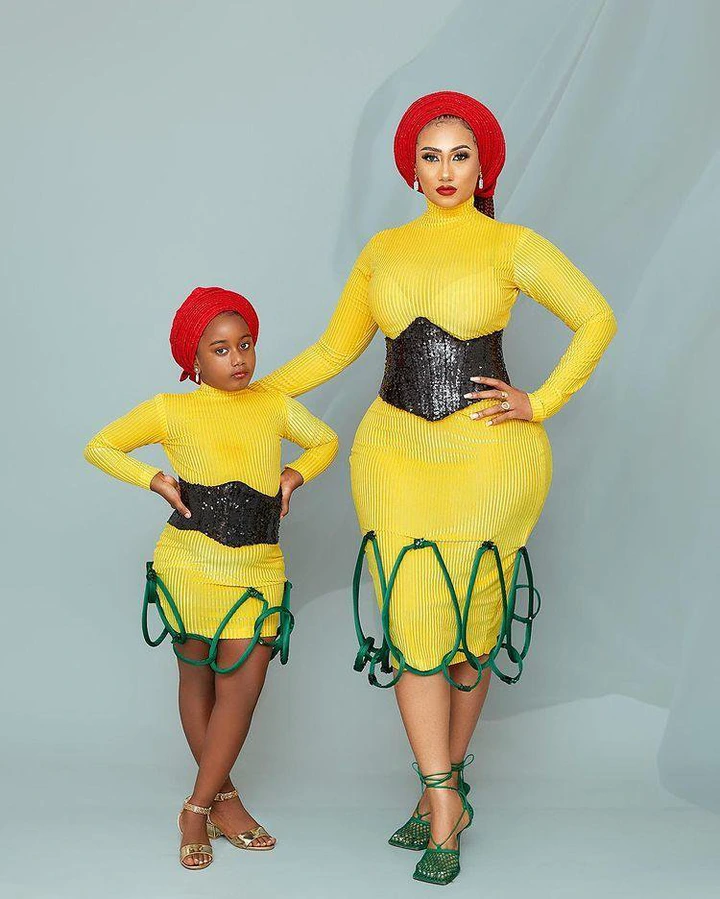 Hajia 4real and her daughter