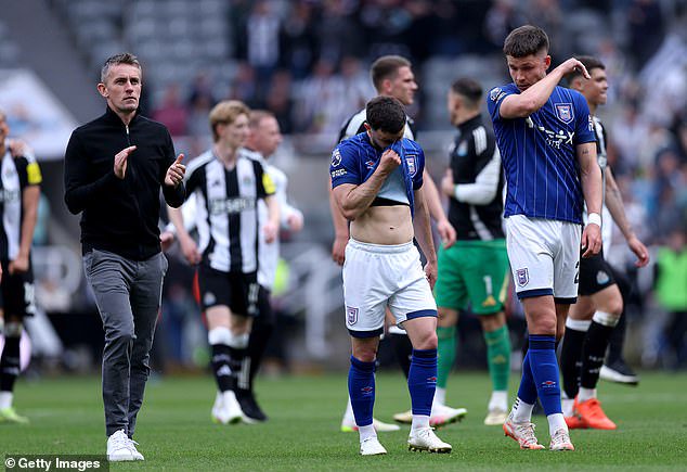 Former Ipswich manager Kieran McKenna (left) was one of the options Newcastle looked at but they were set on Jaissle