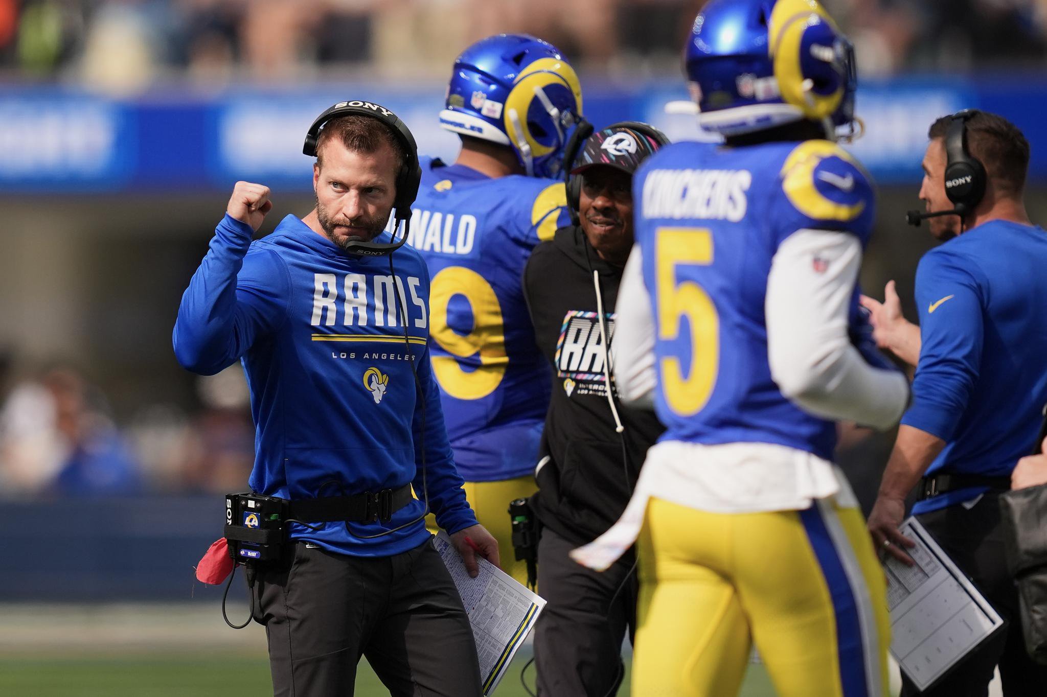 Rams head coach Sean McVay