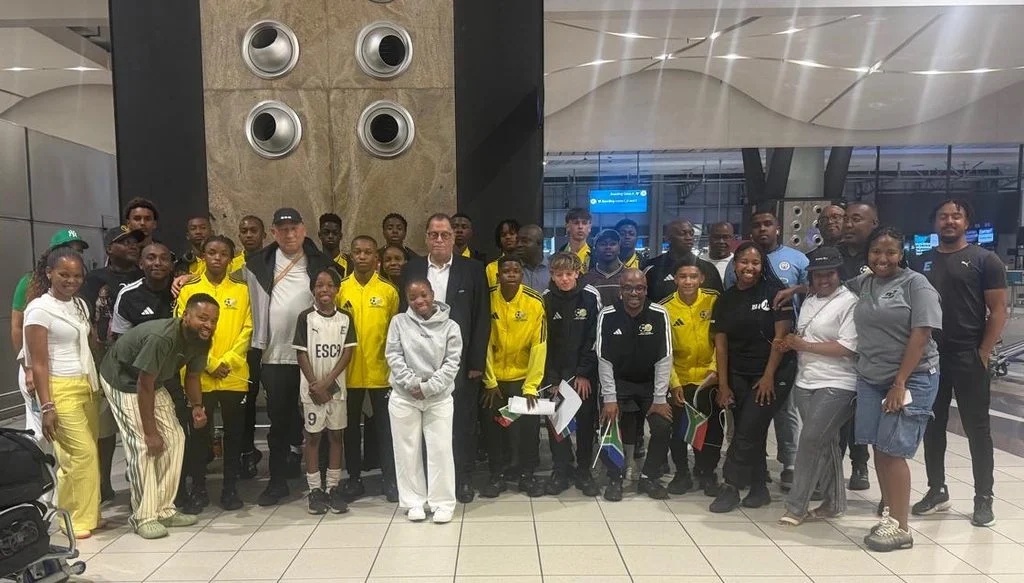 SAFA President Dr Jordaan on his way to the inaugural FIFA U15 World Cup and Festival