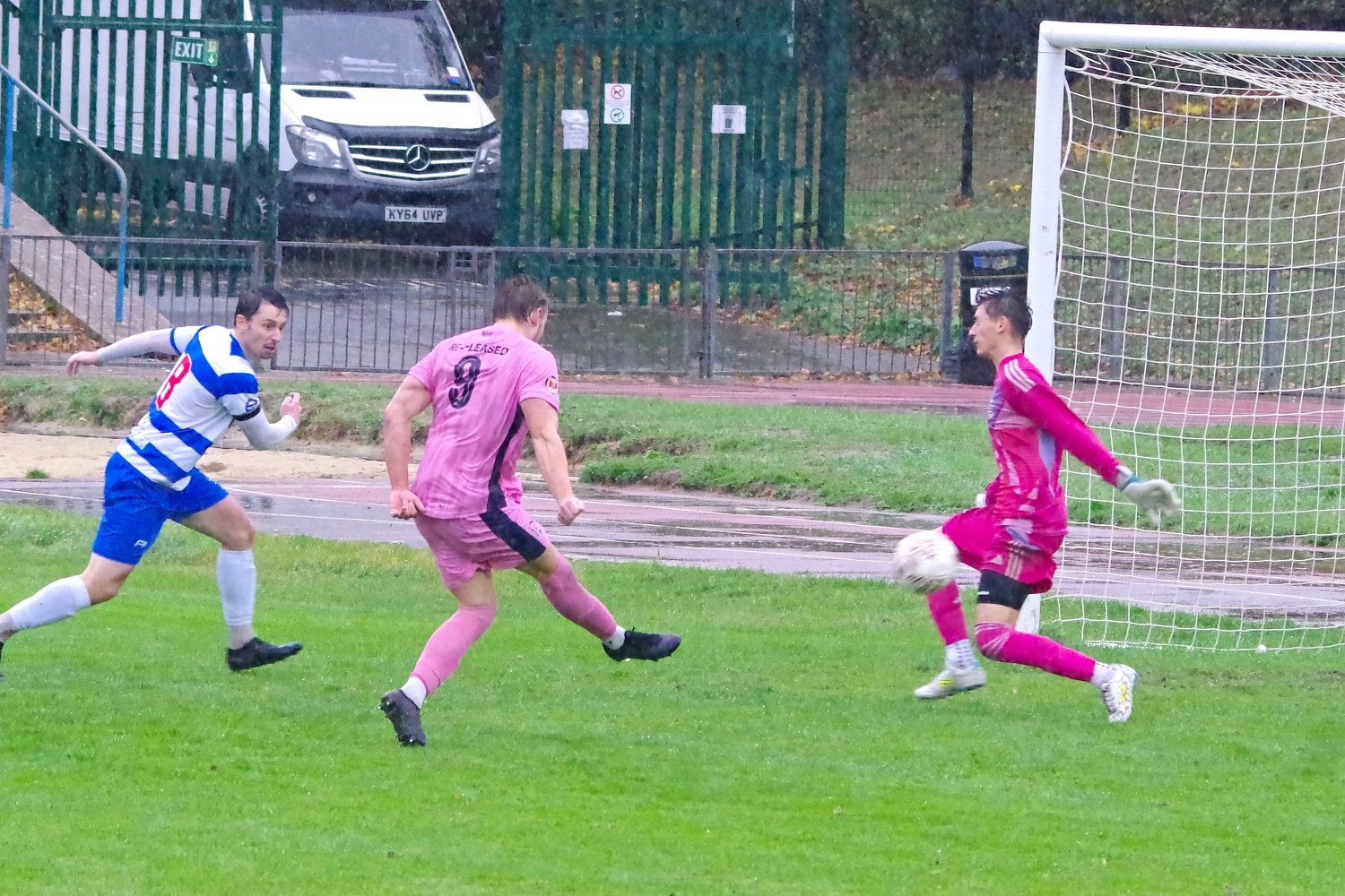 Jack Zielinski scores an injury time consolation goal for Romford