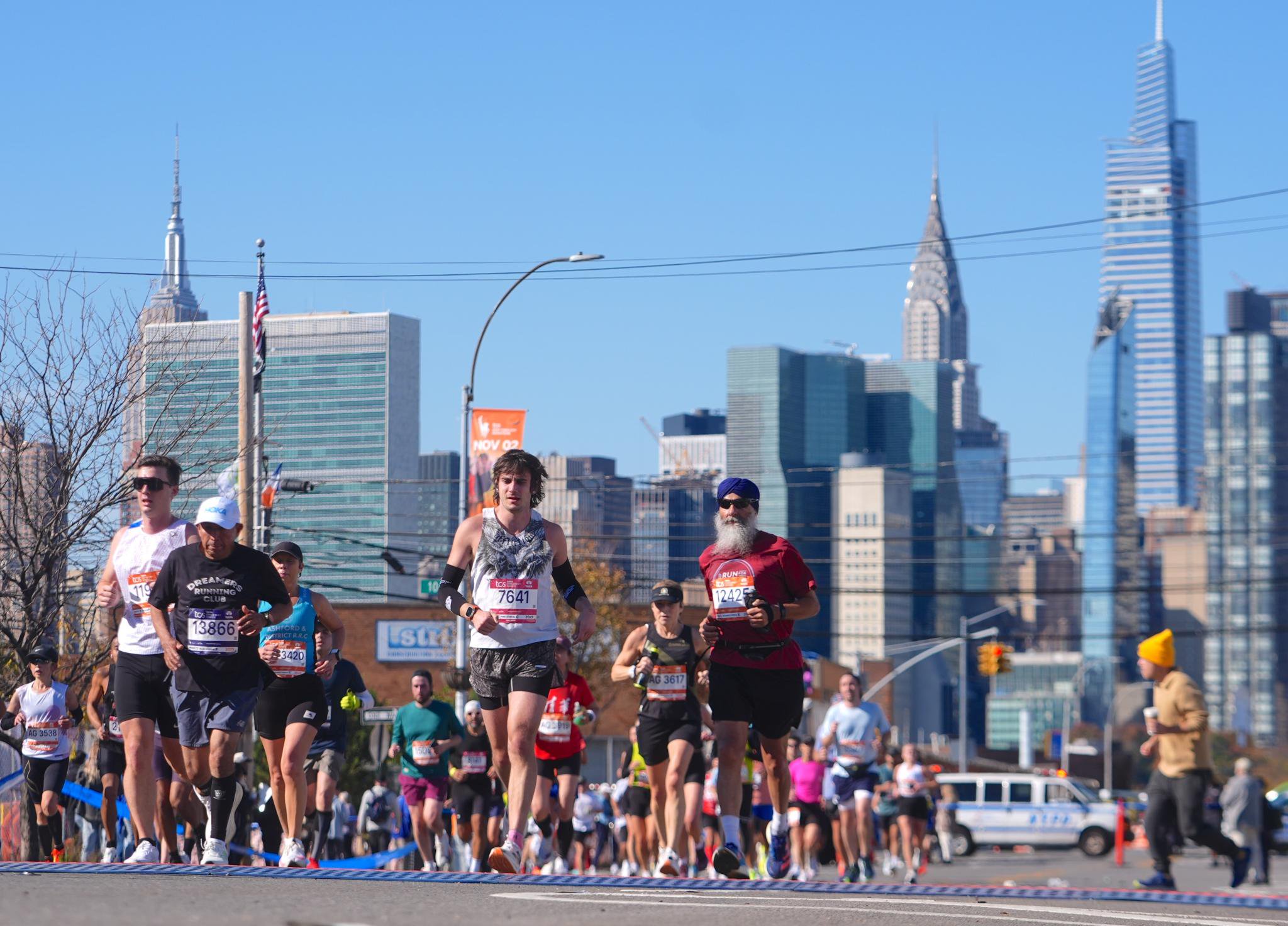More than 55,000 runners participate in the 54th TCS New York City Marathon in New York City, Sunday, Nov. 2, 2025.