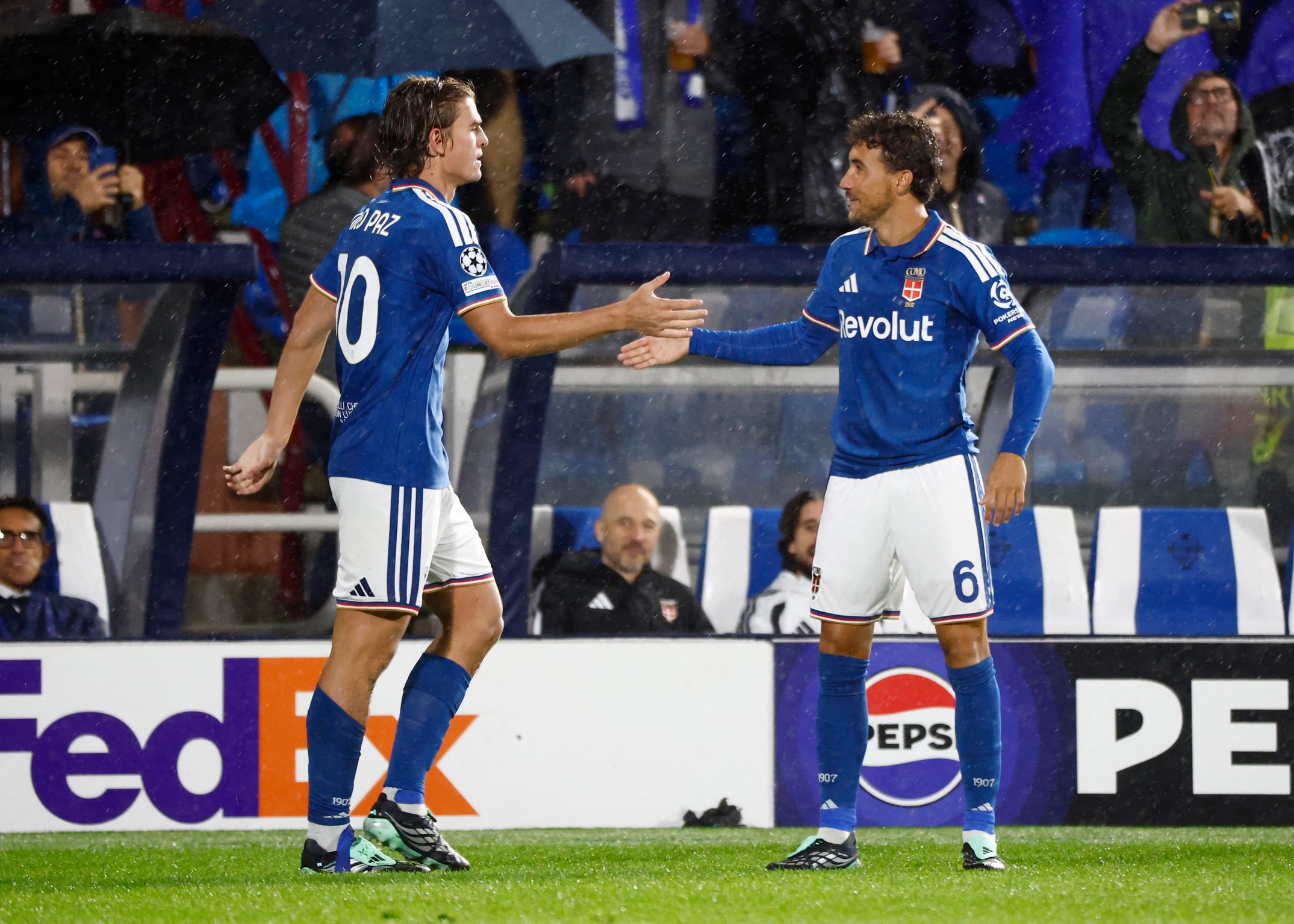 A superb curled effort from Nico Paz opened the scoring within two minutes