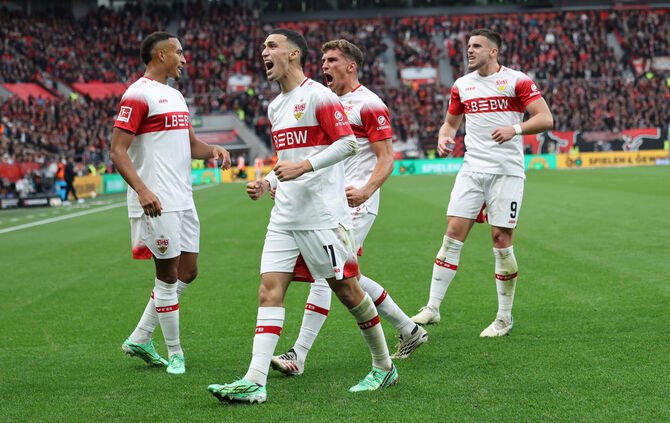 Bilal El Khannouss und der VfB Stuttgart zeigten in der Bay-Arena eine starke Leistung.