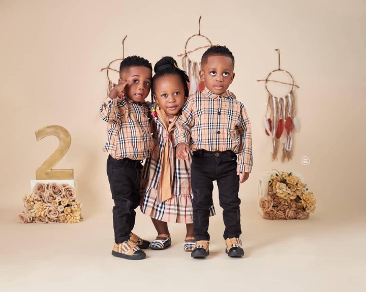 New Photos and Videos of Rev. Obofour's Triplets Fully Grown as they celebrate 2 years