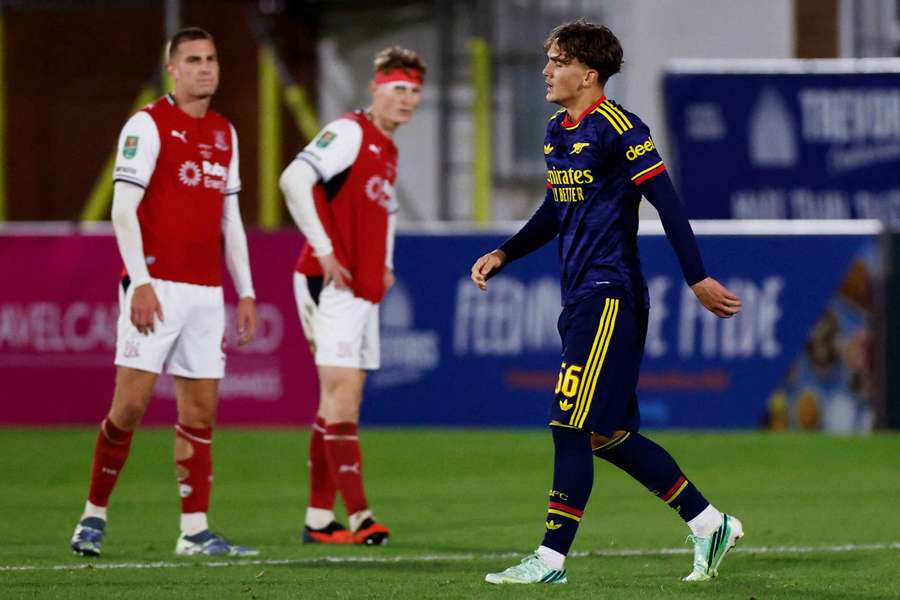 Max Dowman was sent off in Arsenal's EFL Cup fourth-round defeat to Fleetwood