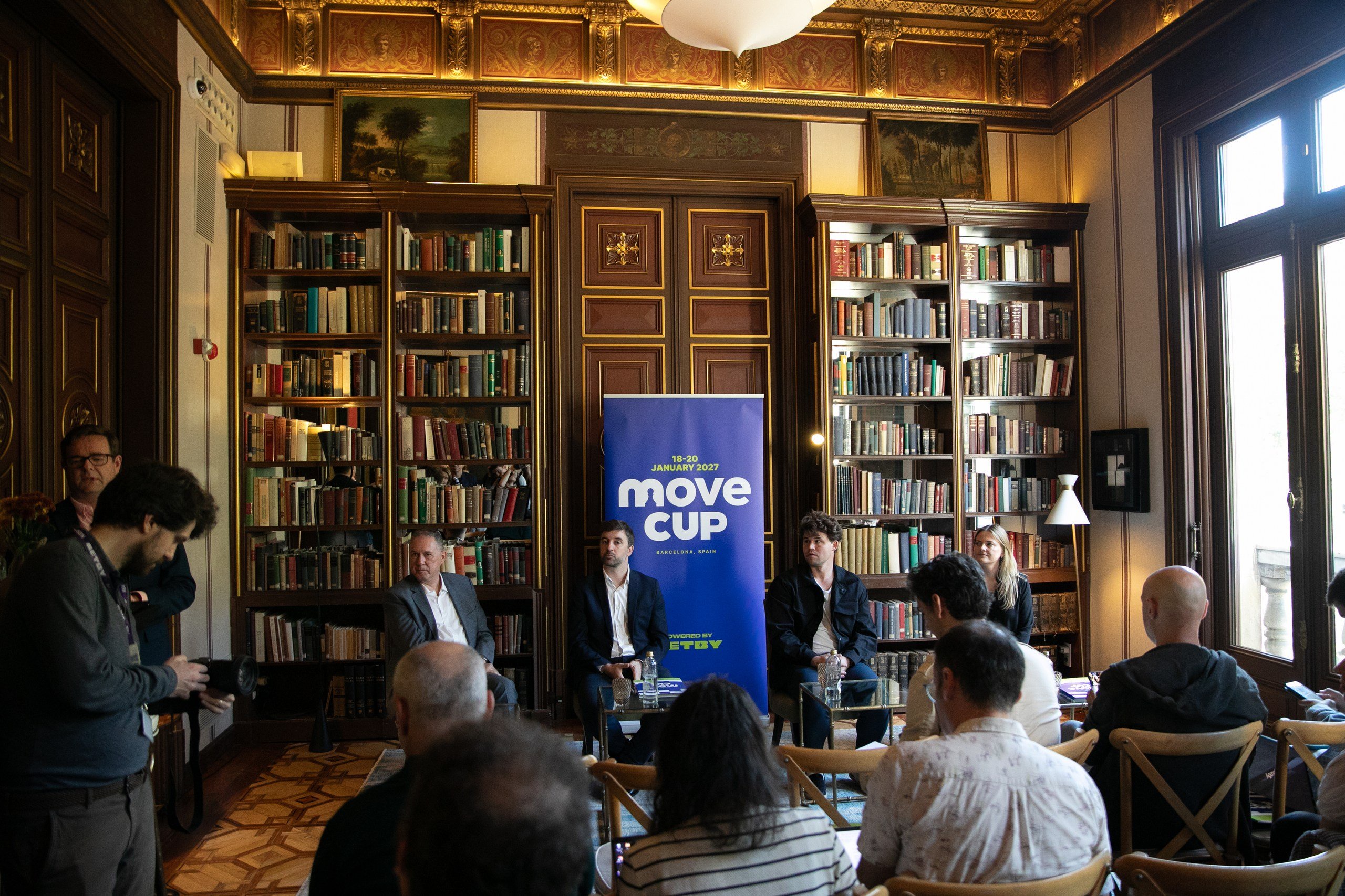 The press conference took place at the five-star Cotton House Hotel in Barcelona. Photo: Move Cup Foundation.
