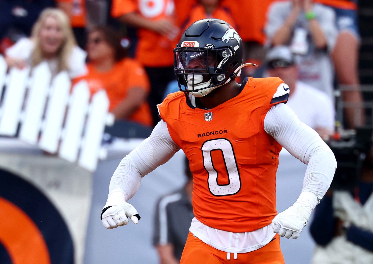 Denver Broncos linebacker Jonathon Cooper is back in practice for this first time all season. 