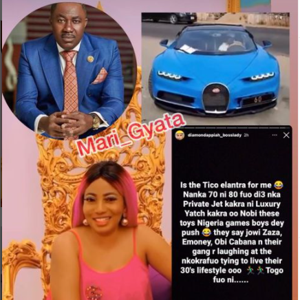 "Real big men buy private jets and yacht, Bugatti is for fraud boys"- Diamond Appiah blast Despite