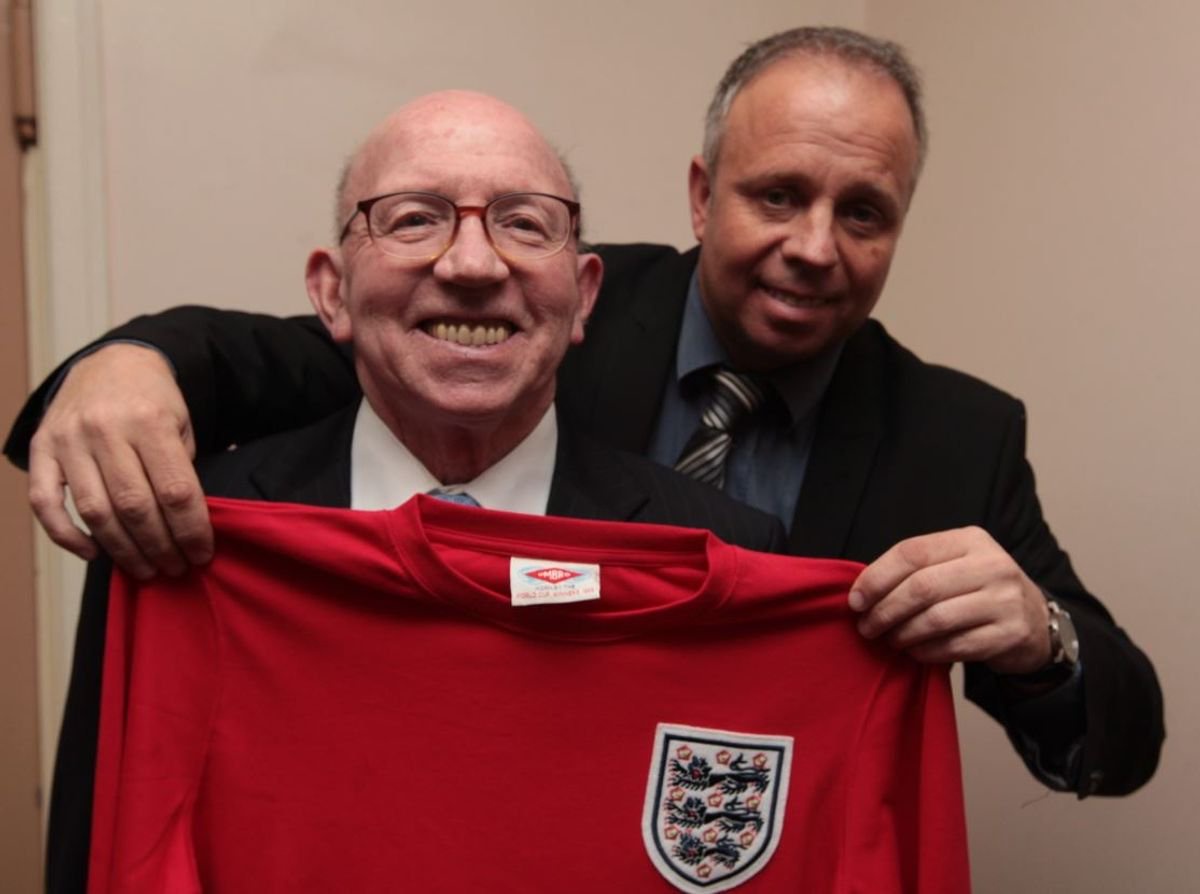 John Giles pictured with his dad in 2012