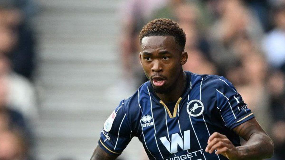 Zak Sturge in action for Millwall against West Ham United this season
