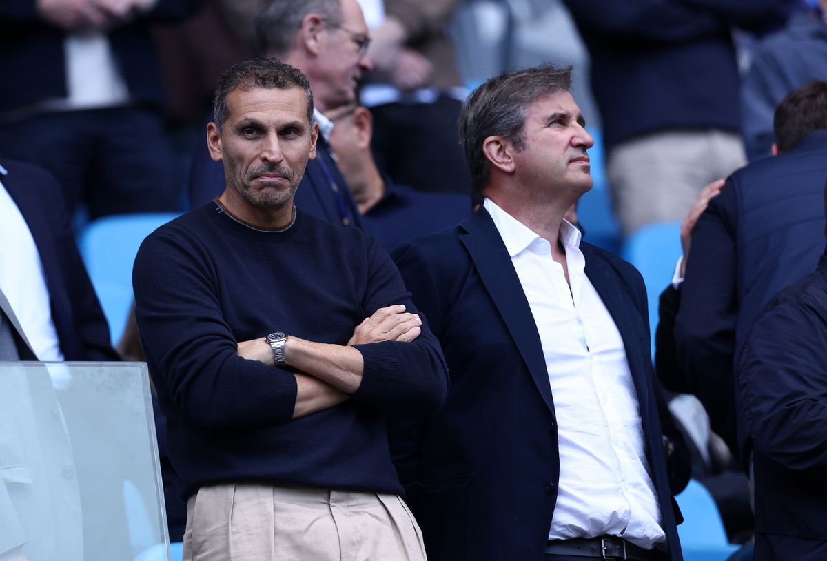 Manchester City chairman Khaldoon Al Mubarak and CEO Ferran Soriano.