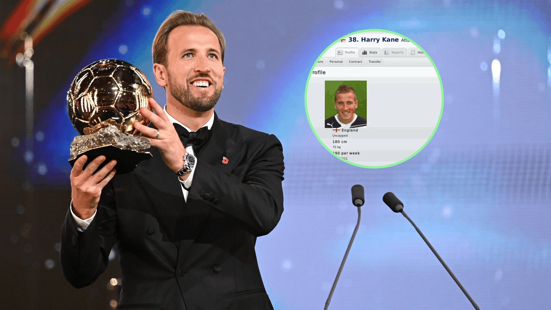 Harry Kane's first Football Manager rating re-emerges after Ballon d'Or win