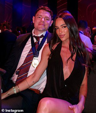 The Melbourne Cup Carnival is shaping up to be an uncomfortable social minefield for AFL superstar Lachie Neale. Pictured with new partner Emma Field