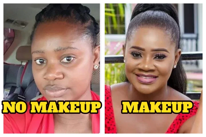 Pictures of Female celebrities with and without makeups (photos)