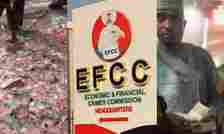 Man dares EFCC to arrest men spraying naira at event, shares video