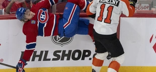 Canadiens’ Guhle gets one-game suspension for slashing Flyers’ Konecny from the bench