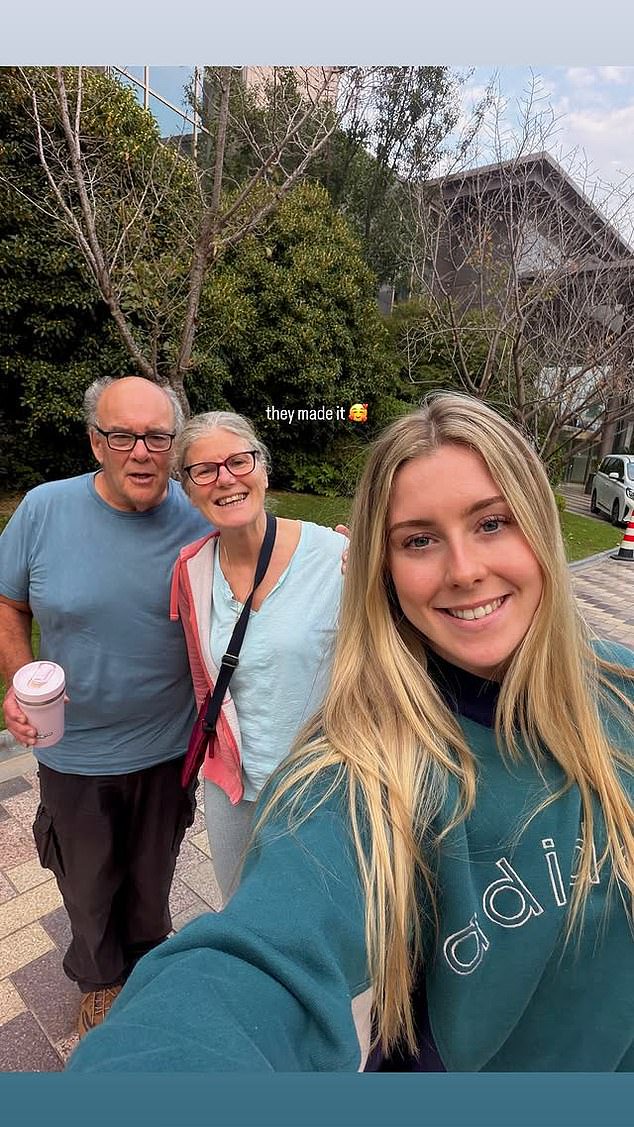 Richardson's partner is fellow British cyclist Emma Finucane, who welcomed her parents out in China amid the storm engulfing her boyfriend