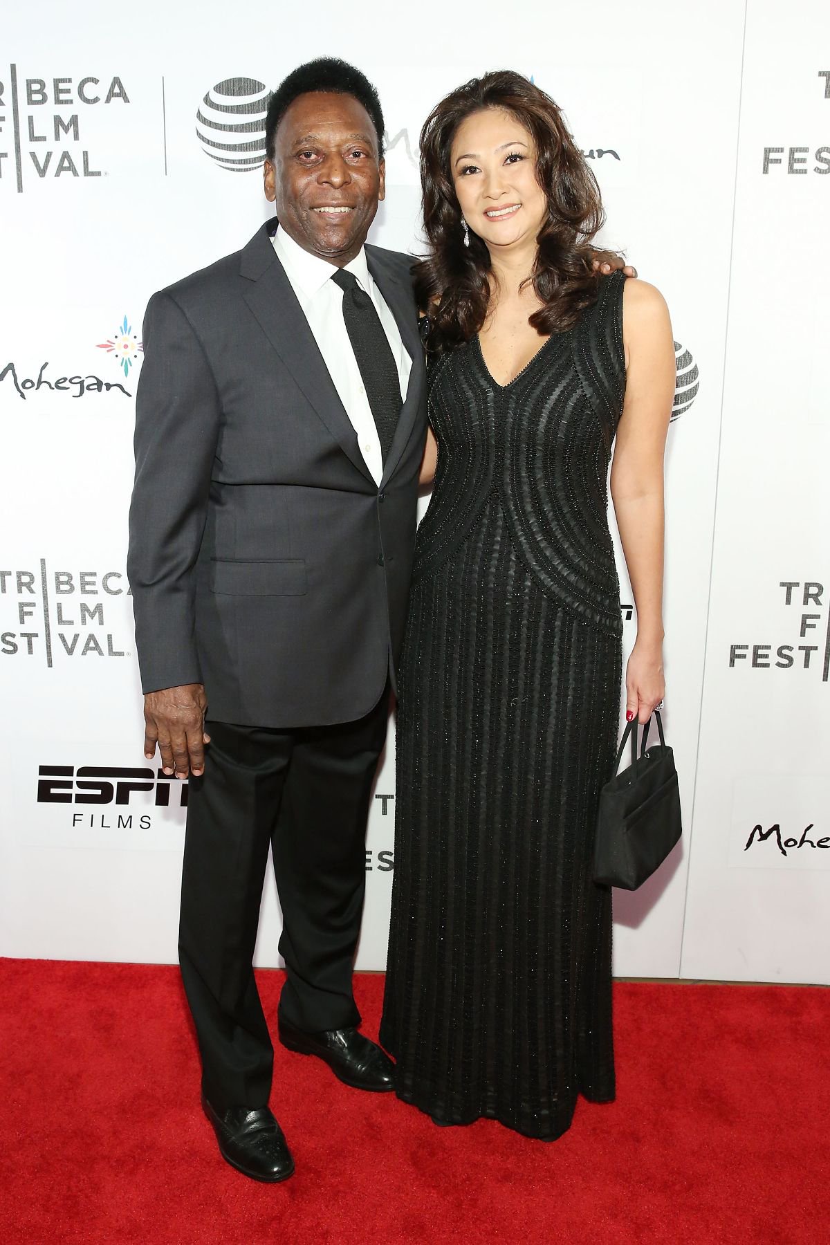 Pelé with his third wife, Marcia Cibele Aoki
