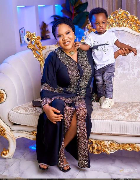 Iyabo Ojo, Mide Martins, Bimpe Oyebade React As Toyin Abraham Shares Photo Of Rare Moment With Son