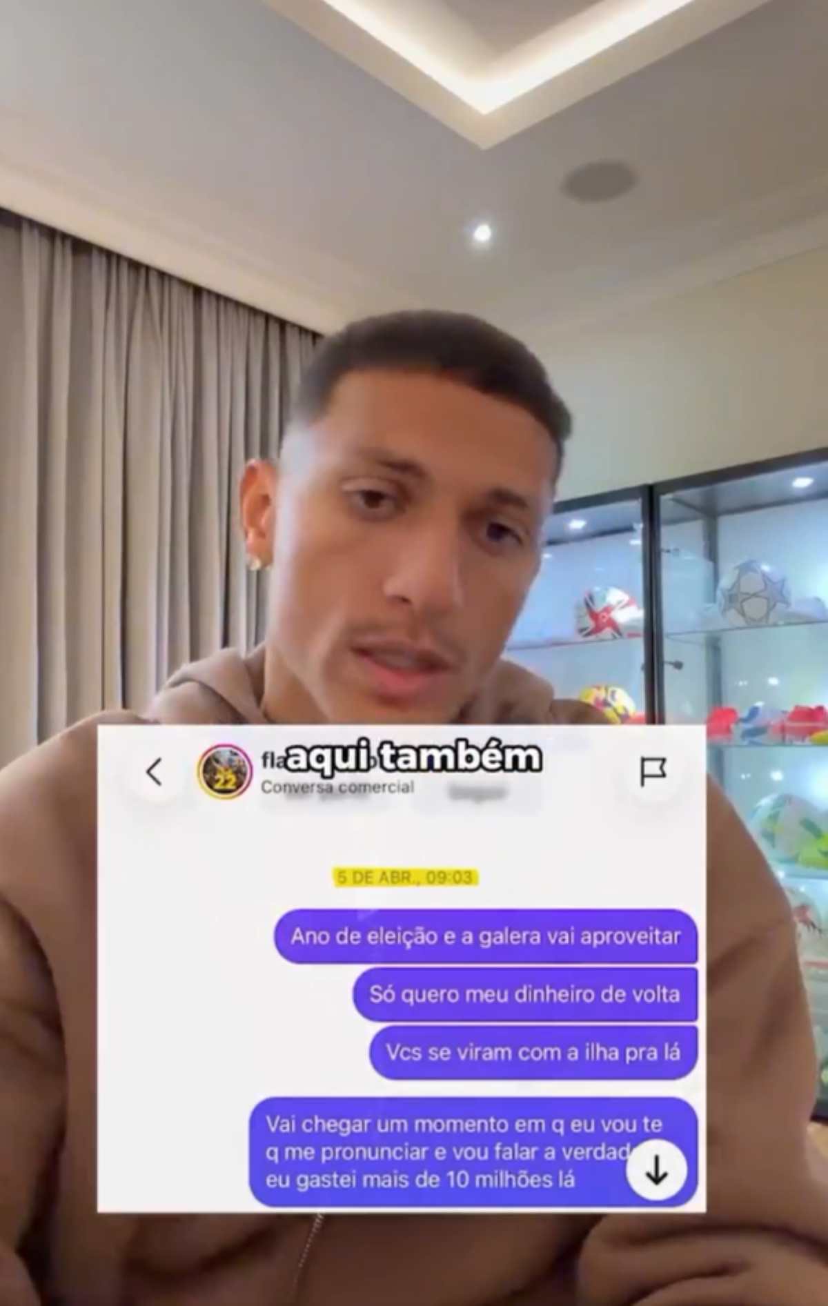 Flávio Bolsonaro e Richarlison. Fotos: Instagram @Richarlison/ @Flavioflaviobolsonaro)