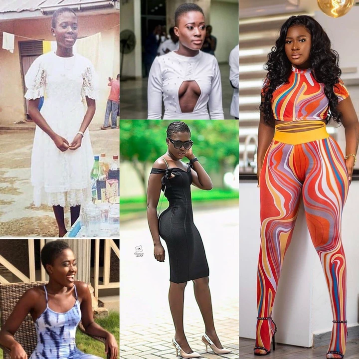 From YOLO Serwaa to Married Fella Makafui - See her massive transformation - Photos