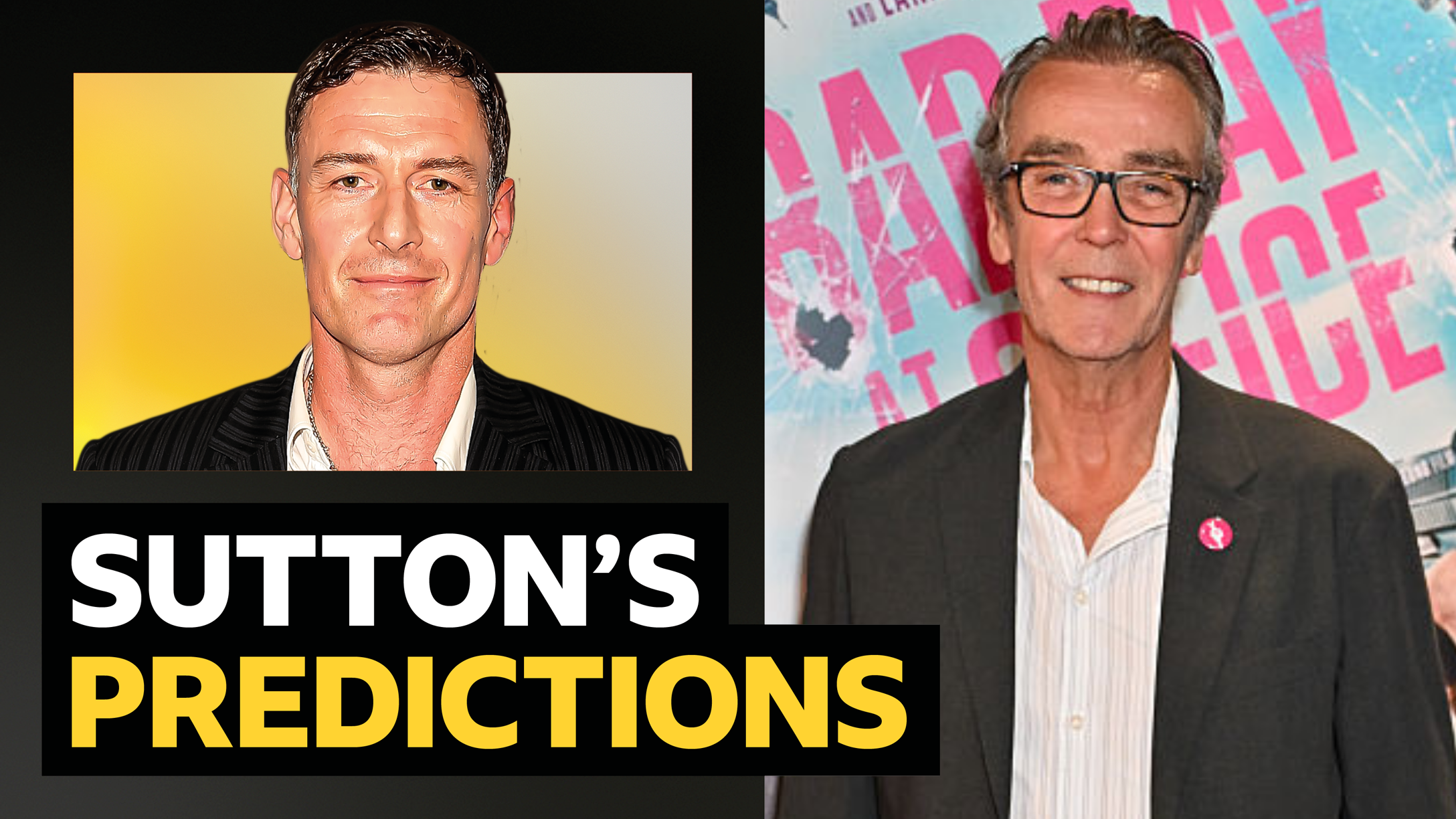 A picture of Chris Sutton with wording next to it that says BBC Sport columnist Chris Sutton
