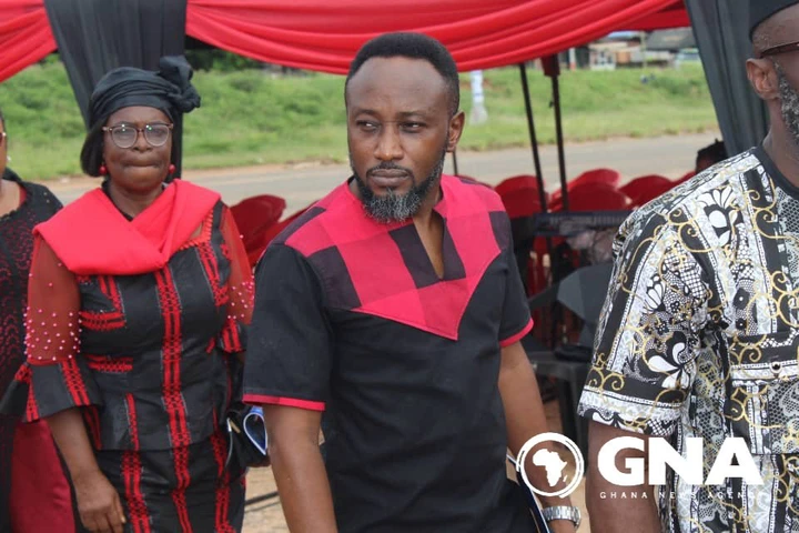 Photos and videos from burial service of late veteran actor Psalm Adjeteyfio