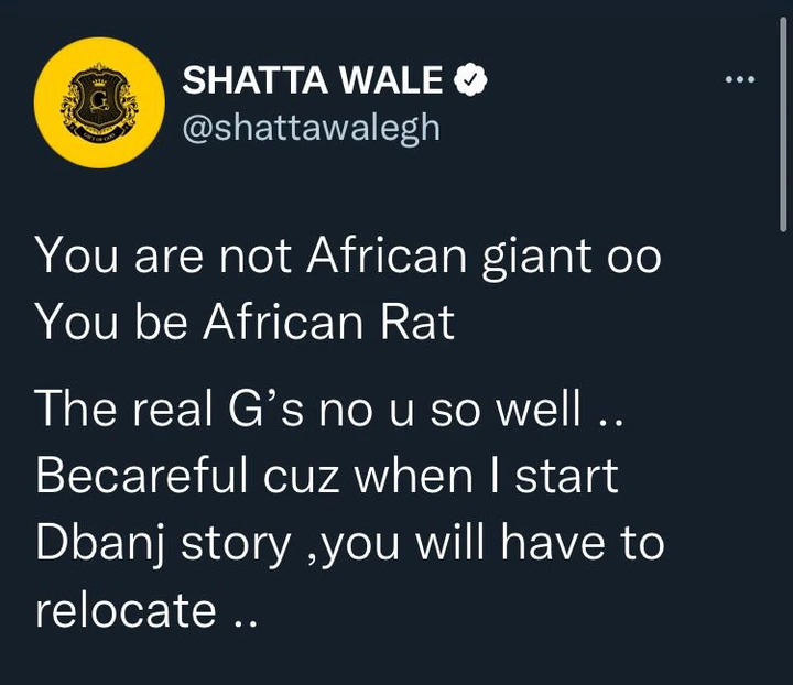 "Burna Boy will have to relocate when I start D'banj's story" - Shatta Wale says as he knocks claims of envy