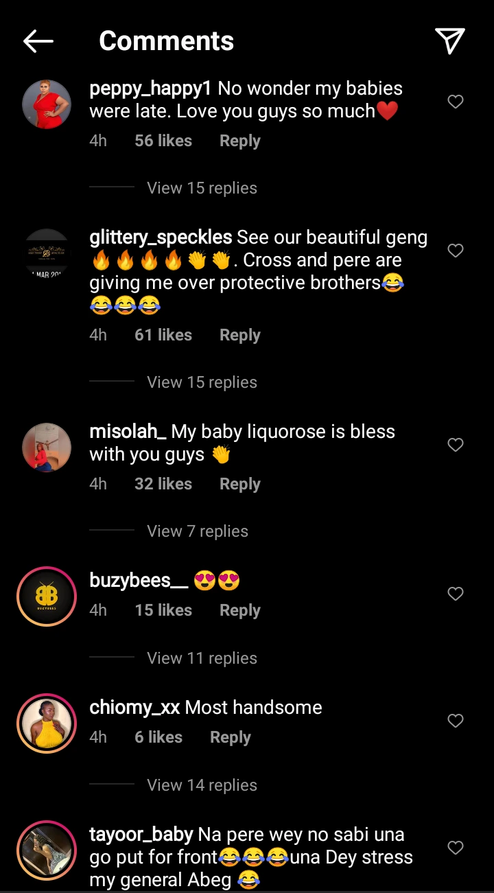 Reactions As BBN Star, Cross Shares Photos Of Himself With His Colleagues, Liquorose And Pere Online