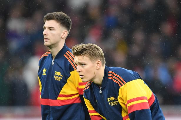 Kieran Tierney and Martin Odegaard