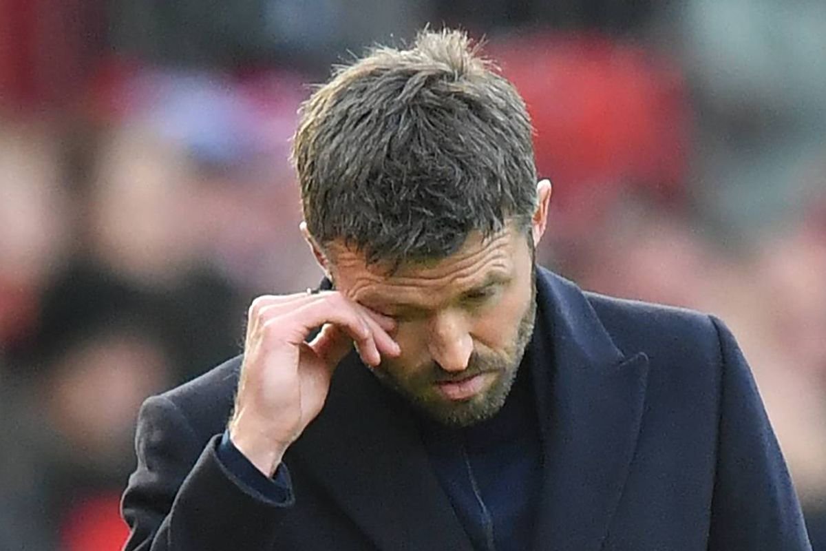 Manchester United's Manager Michael Carrick during the Premier League 2026/27 match between Manchester United and AFC Bournemouth at Old Trafford